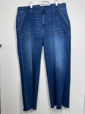 KUT From the Kloth Meg Fab Ab Wide Leg Jeans Womens 16 High Rise